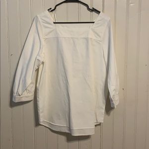 Square neck blouse